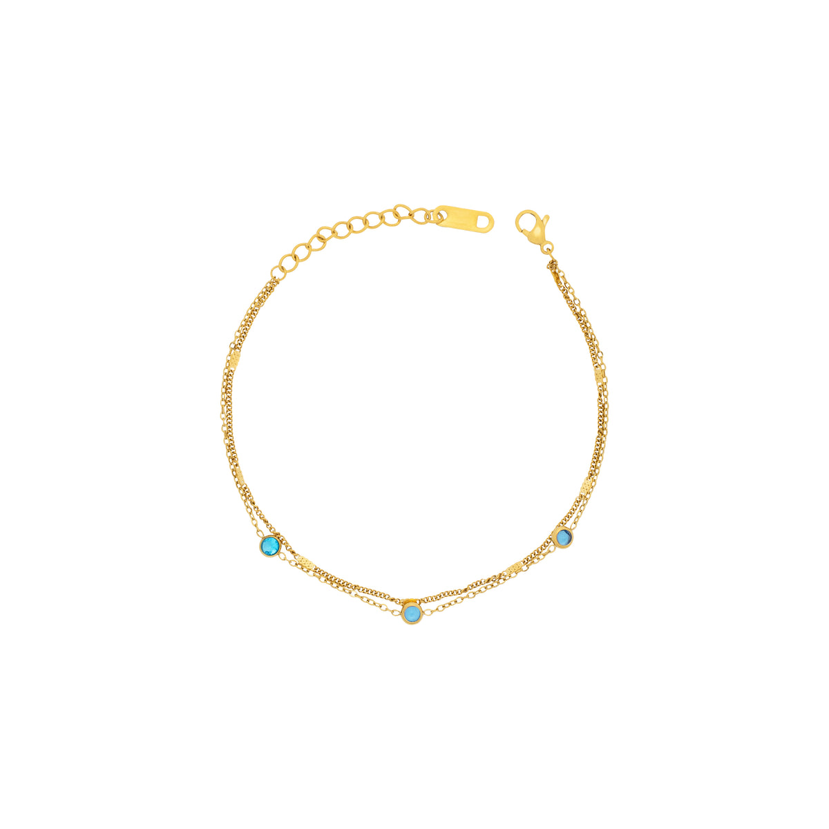 Pulsera blue spheres