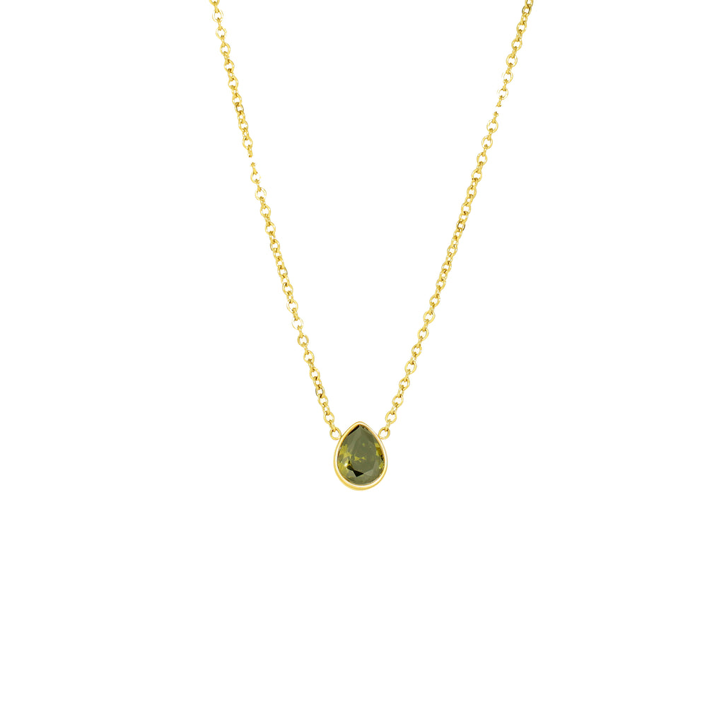 Collar gota verde