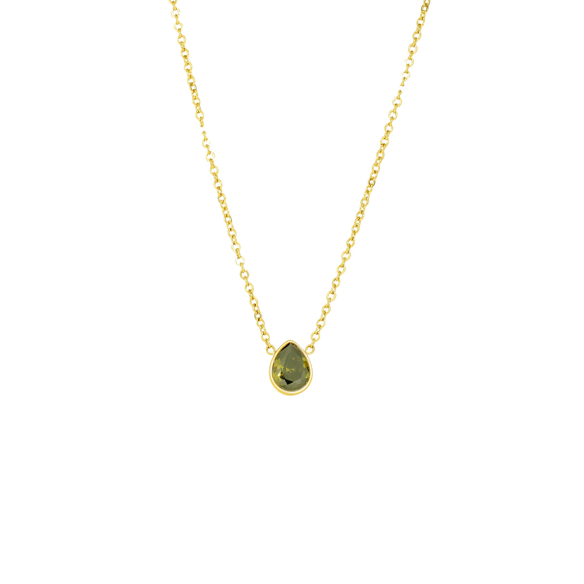Collar gota verde